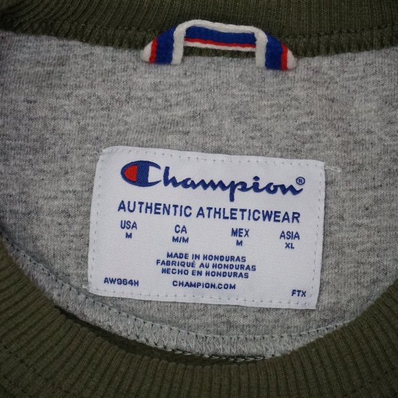 Retro Champion Stitched Logo Crewneck Sweatshirt Medium Pullover - Picture 6 of 6